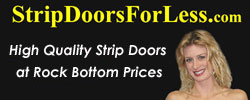 Strip doors - strip curtains - pvc - roll stock - clear - transparent - flexible - plastic - vinyl - welding - frame - quad - triple