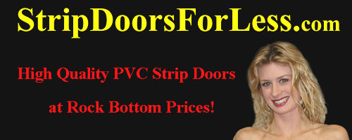 Strip doors - strip curtains - pvc - roll stock - clear - transparent - flexible - plastic - vinyl - welding - frame - quad - triple